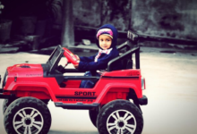 red kids vtx 4 wheeler jeep