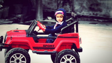 red kids vtx 4 wheeler jeep