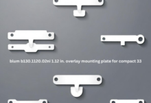 blum b130.1120.02ni 1.12 in. overlay mounting plate for compact 33