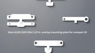 blum b130.1120.02ni 1.12 in. overlay mounting plate for compact 33